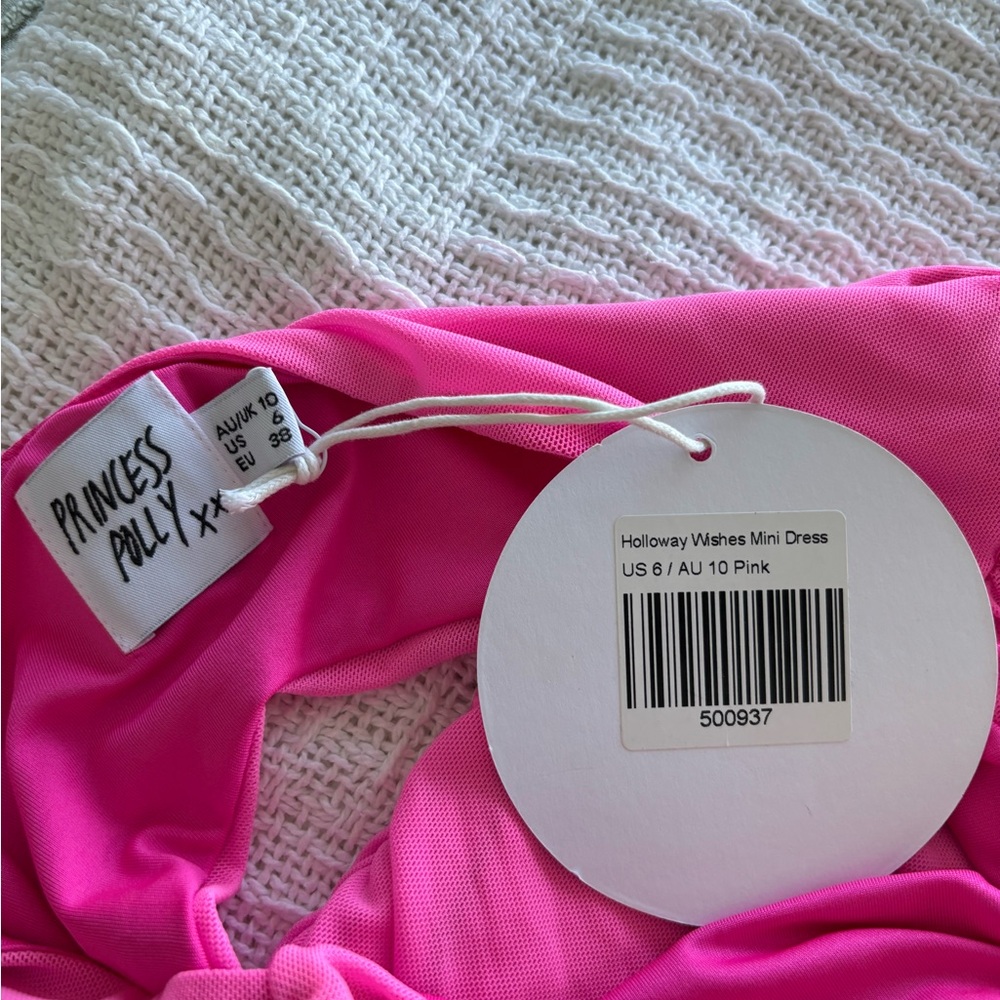 Pink Ruched Mini Dress - Picture 3 of 3